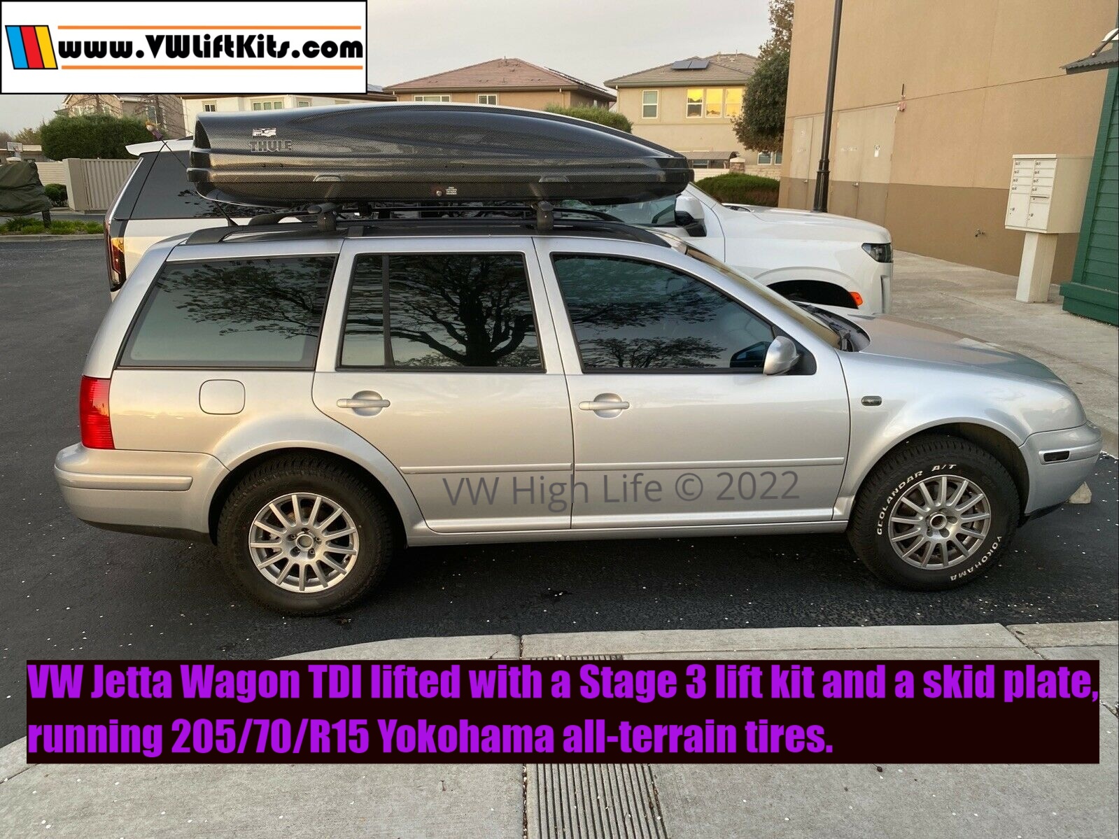 Nestor lifted his MK4 Jetta Wagon TDI to gain more ground clearance and a better quality ride!